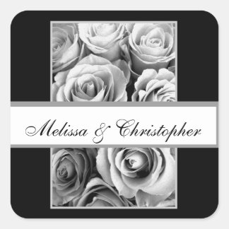 Silber-Rose Bräunungs- und Gräuelsticker Save the  Quadratischer Aufkleber