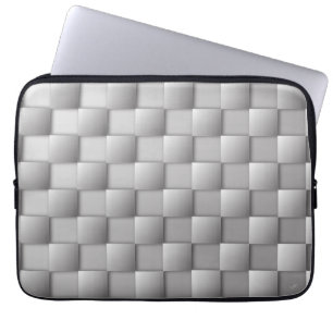 Silber-Schachbretts Laptop-Sieb Laptopschutzhülle