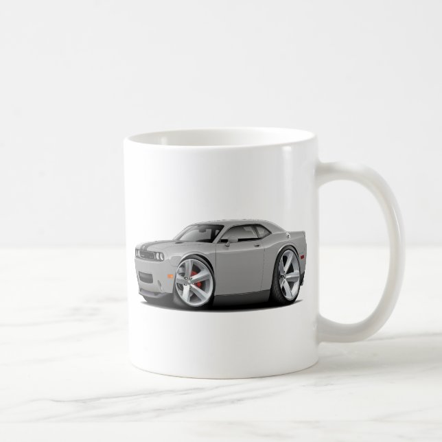 Silber-Schwarzes Auto des Herausforderer-SRT8 Kaffeetasse (Rechts)