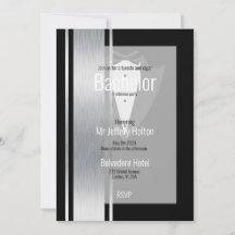 Silber, Schwarzweißstreifen Save the Date