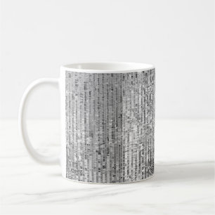 Silber-Sequenzen nahtlos Muster Kaffeetasse