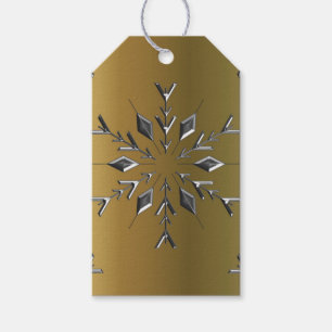 Silber-Sterne auf Gold Geschenkanhänger