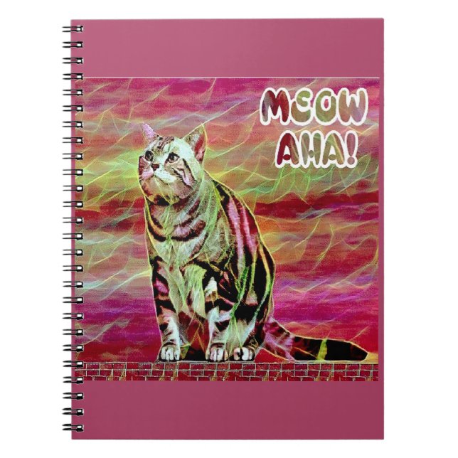 Silber-Tabby-Katze Notizblock (Vorderseite)