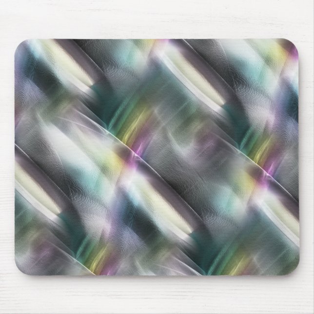 Silber-Textur in Farbfarben Chrom und Digital Grob Mousepad (Vorne)