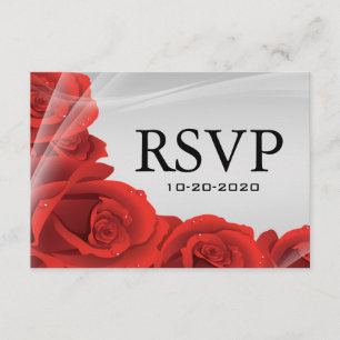 Silber-u. Rosen-Hochzeit UAWG Wartekarten RSVP Karte