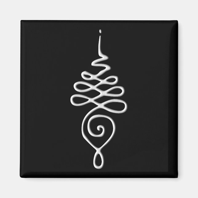 Silber Unalome Magnet (Vorne)