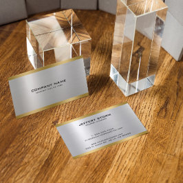 Silber und Gold-Metallic Visitenkarte