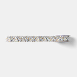 Silber- und Gold-Mosaik-Satinband Satinband