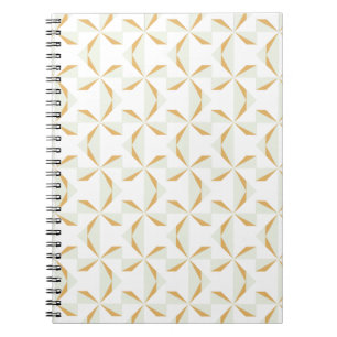 Silber und Gold Pinwheels Notizblock