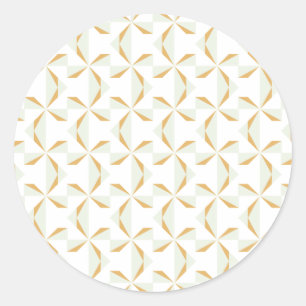 Silber und Gold Pinwheels Runder Aufkleber