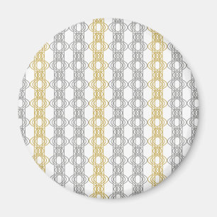 Silber- und Goldmuster Magnet