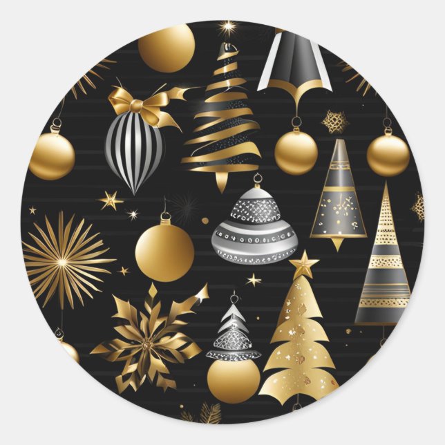 Silber- und Goldschmuck Runder Aufkleber (Vorderseite)
