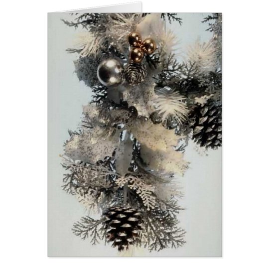 Silber-und Goldweihnachten Karte