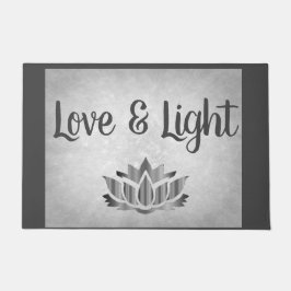 Silber und Grau Liebe & Light Fußmatte