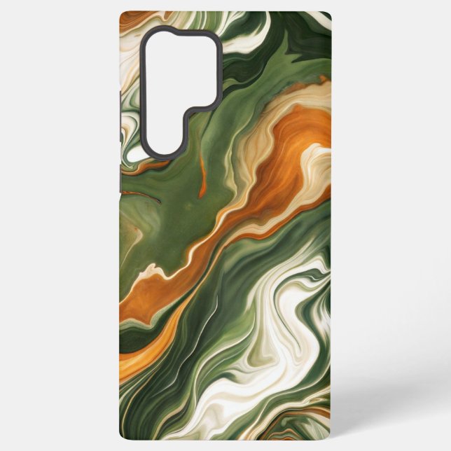 Silber und Lila Swirl Samsung Galaxy Hülle (Rückseite)