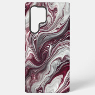 Silber und Lila Swirl Samsung Galaxy Hülle