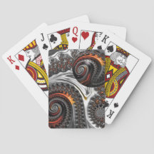 Silber und Orange Mandelbrot mit Sphere