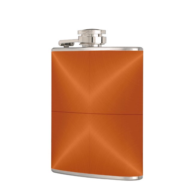 Silber und Orange Metal Flachmann (Links)