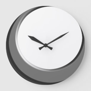 Silber und weiße Retro moderne Küchen-Wanduhr Große Wanduhr