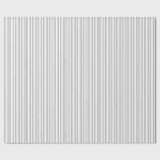 Silber und Weiße Streifen Geschenkpapier