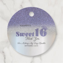 Silber, Violet Glitzer Bokeh Sweet 16 Crown