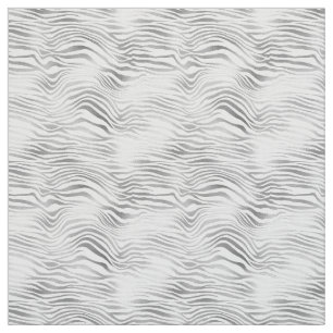 Silber-Zebra-Print Stoff