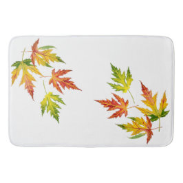 Silberapfel auf einer Badematte