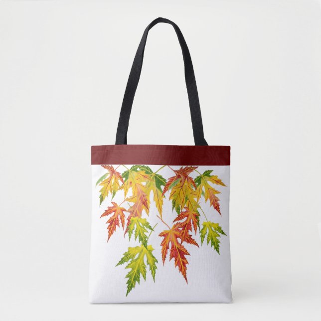 Silberapfel auf einer Tasche (Vorderseite)