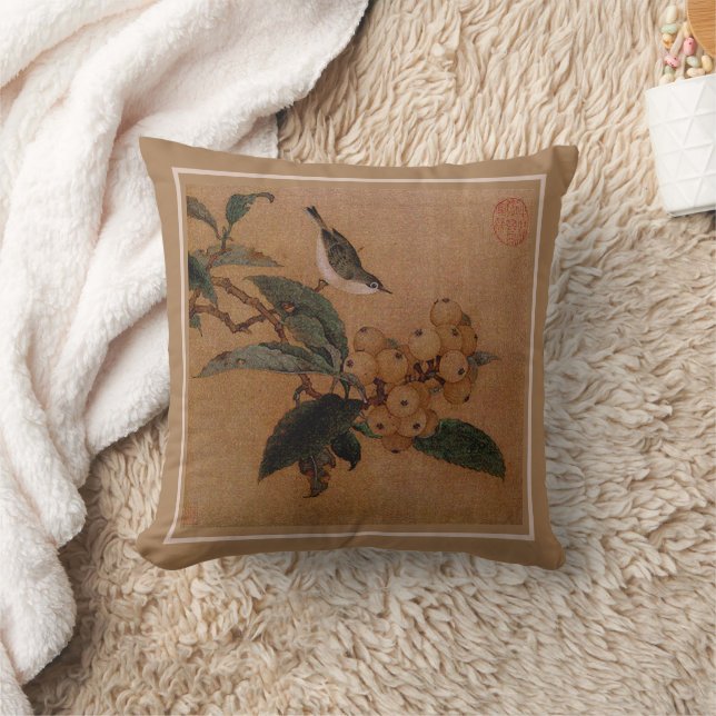 Silberaugenvogel und Loquets Kissen (Decke)
