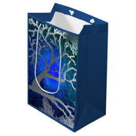 Silberbaumgeschenktaschen aus Weihnachten Mittlere Geschenktüte