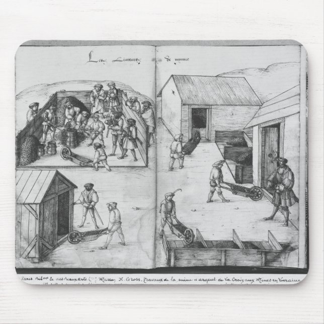 Silberbergwerk von La Croix-Zusatz-Bergwerken, Mousepad (Vorne)