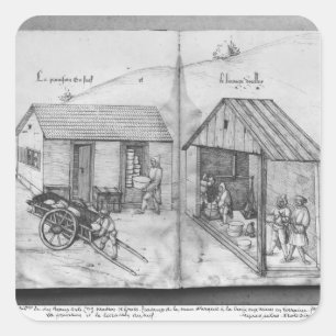 Silberbergwerk von La Croix-Zusatz-Bergwerken, Quadratischer Aufkleber