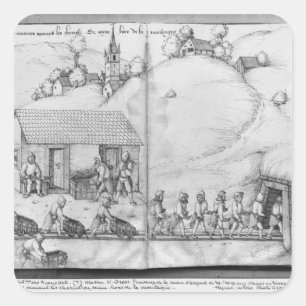 Silberbergwerk von La Croix-Zusatz-Bergwerken, Quadratischer Aufkleber