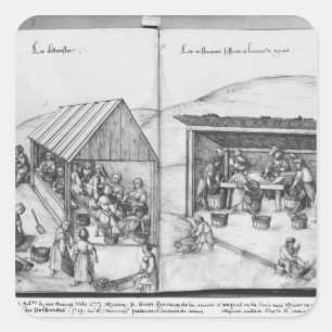 Silberbergwerk von La Croix-Zusatz-Bergwerken, Quadratischer Aufkleber