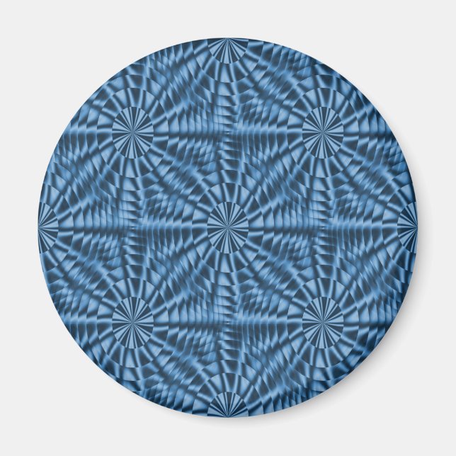 Silberblaue Blasen... Magnet (Vorne)