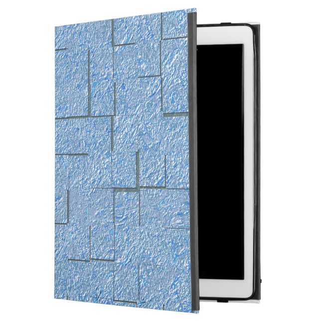 Silberblaue Textur mit Mosaikeffekt und Relief (Vorderseite)