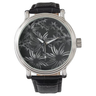 Silberblumen Armbanduhr