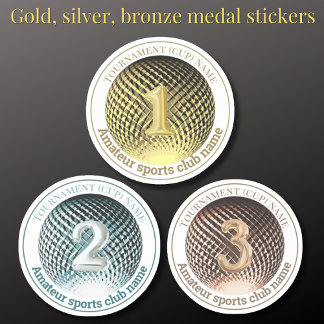 Silberbronzemedaille Gewinner des Rundaufklebers Aufkleber