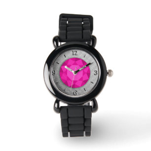 SilberDamast mit Imitaten rosa-toskaninisches Edel Armbanduhr