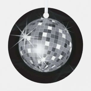 Silberdiskoball Weihnachtsschmuck