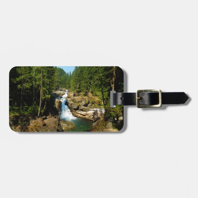 Silberfälle am Monte Rainier Nationalpark Gepäckanhänger (Vorderseite horizontal)