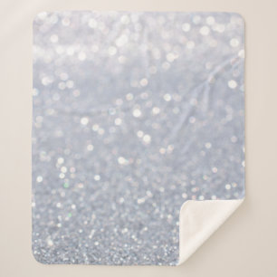 silberfarbener Glitzer abstrakter Hintergrund Sherpadecke