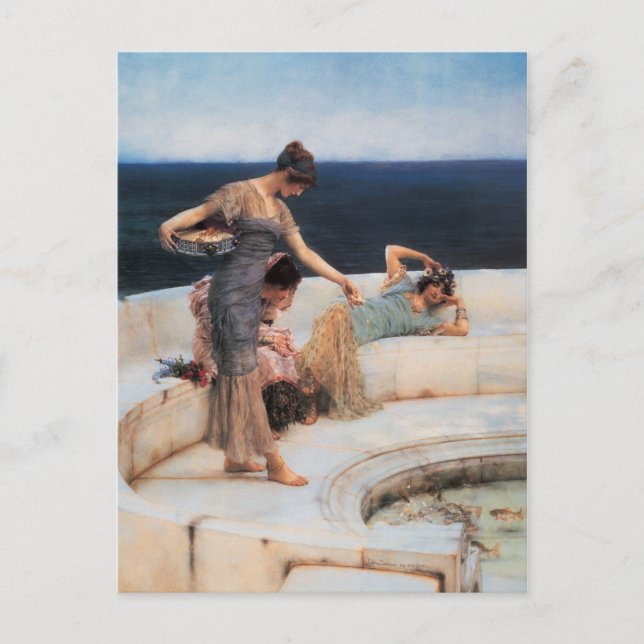 Silberfavoriten von Lawrence Alma-Tadema Postkarte (Vorderseite)