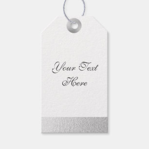 Silberfolie Geschenkanhänger