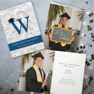 Silberfolie Monogramm Alphabet W Modern Foto Absch Einladung