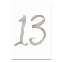 Silberfolie schick Hochzeitsfeier Tischnummer | Ta