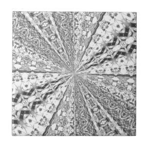 Silberfolie Swirl Fliese