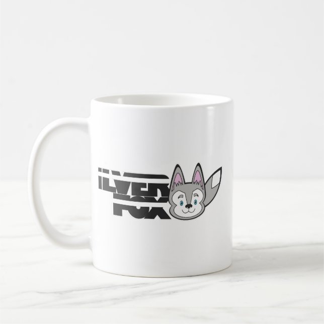 Silberfuchslogo Kaffeetasse (Links)
