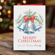 Silberglocken und Rotbogenfarben Weihnachten