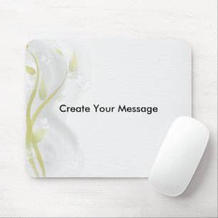 Silberglocken Wasserfarben-Wash Mousepad
